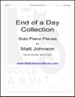 End of a Day COLLECTION piano sheet music cover